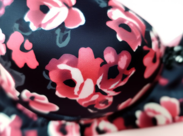 Printed Soft Cotton Padded Bra for Women | Comfortable Everyday Wear Undergarments with Stylish Print, Breathable Fabric